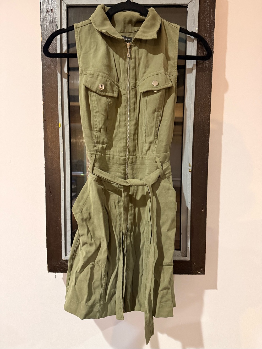 Guess Olive aja cargo Dress with Tie Waist